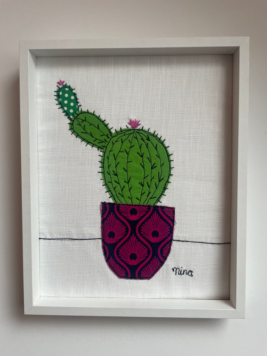 Textile cactus picture 
