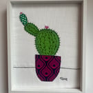 Textile cactus picture 