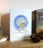 Barn Owl and Full Moon Christmas Card - Image 4