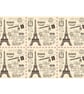 Gift Wrap Paris Design & Matching Tag-Eiffel Tower-Wrapping Paper-LG20 - Image 2