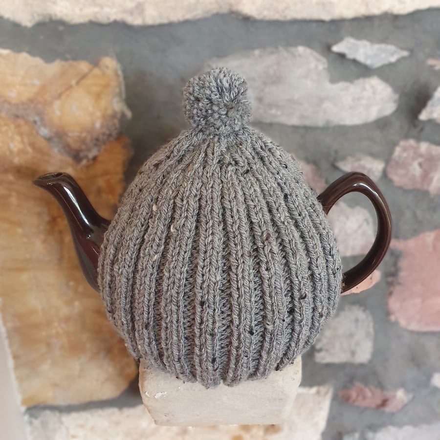 Large Tea Cosy for 10 Cup,1.5 lt Tea Pot, Hand Knitted, Brown Betty Compatible  