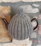 Large Tea Cosy for 10 Cup,1.5 lt Tea Pot, Hand Knitted, Brown Betty Compatible  