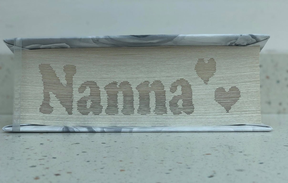 Nanna Sideways 180 SHADOW CUT & FOLD Book Folding Patterns - EMAILED PDF PATTERN