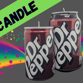 Dr Pepper Soda Candle