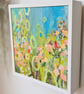 'I'm in the garden'  Original mixed medium painting  - Image 1