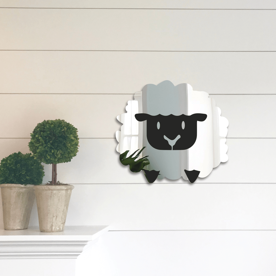 Sheep Bedroom Mirror Sheep Home Decor Acrylic Mirror Cute Animal Design House