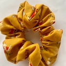 Handmade Christmas print hair scrunchie