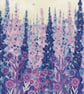Larkspur,  blank greetings card  - Image 1