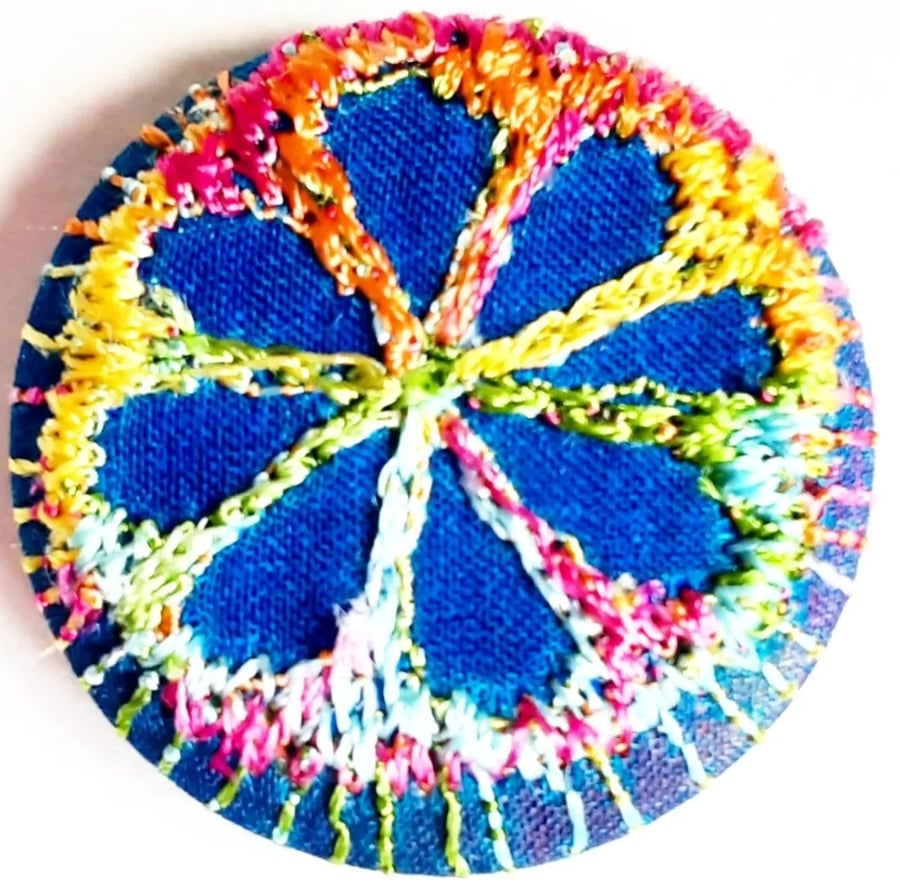 Buttons 1 inch button Hand Dyed Silks and Cottons Free Machine ...