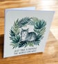 The Calm Cat. 'Just Take A Moment' Cat Greetings Card - Image 5