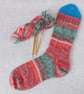 Hand knitted socks, merino wool socks, size 4-6 - Image 4