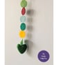 Felt circle confetti garland handmade from wool blend felt - Image 4