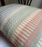 Rosanna cushion: Pastel Pink. Handwoven in Wales - Image 8