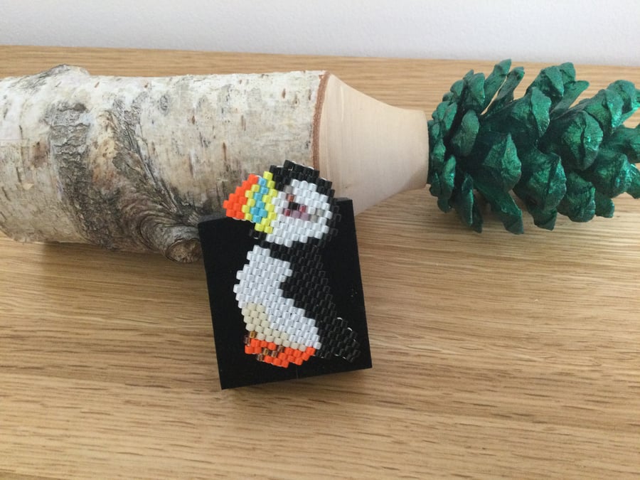 Puffin Brooch