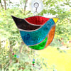 Stained Glass Funky Bird Suncatcher  - Multi 