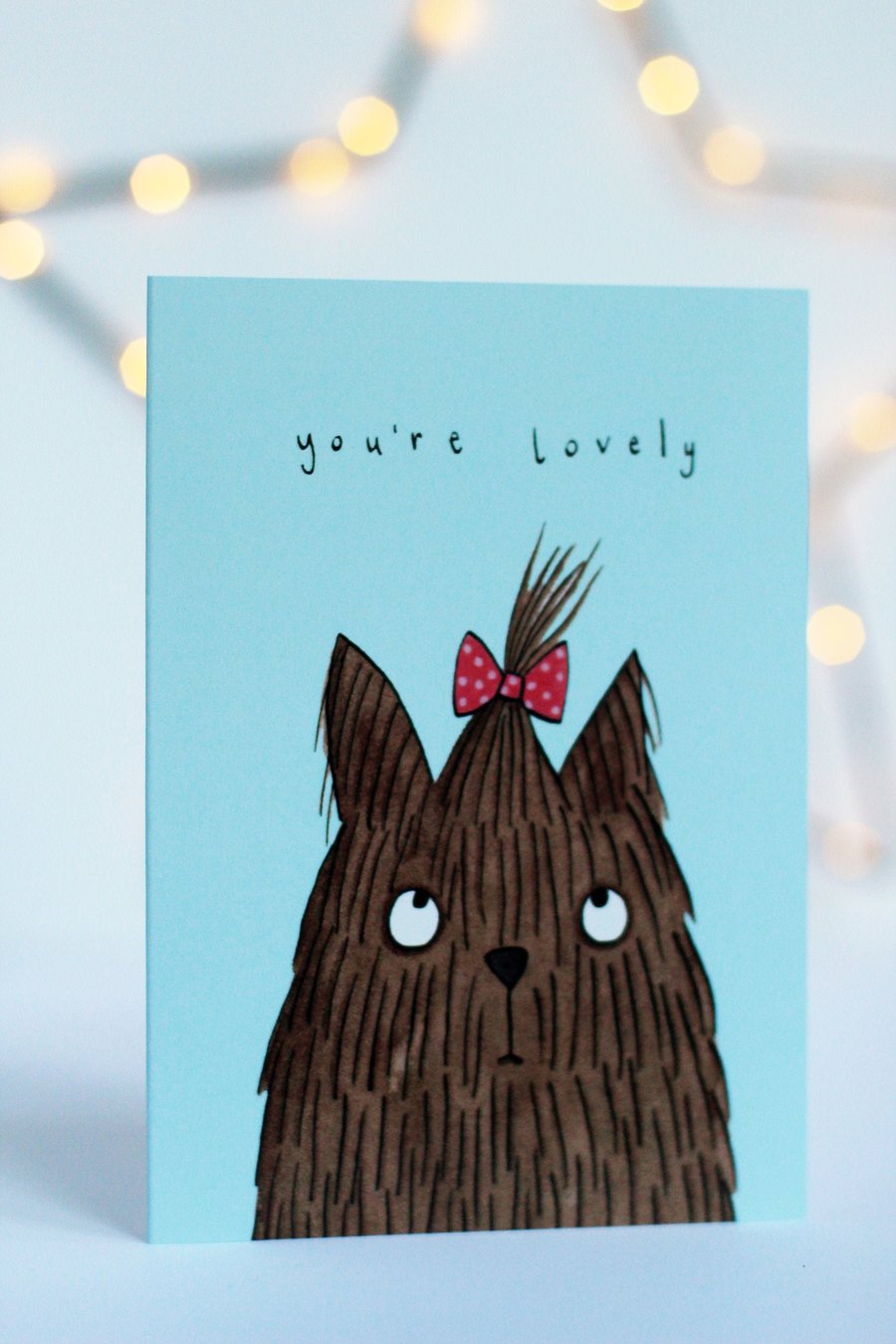 You're lovely card. animal valentines. friends. friendship. love you. love. girl