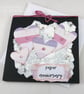 Handmade collage hearts Paper (1st) Anniversary card - Image 5