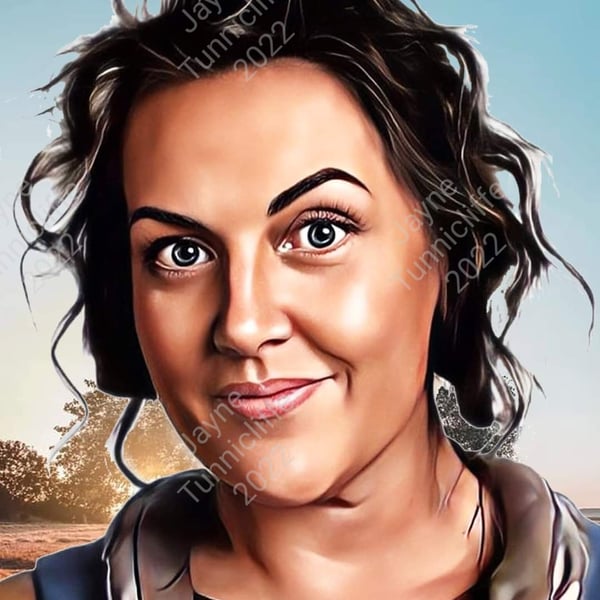 Mary from Ghosts 10 x 8 inch ltd edition art print - free shipping in UK