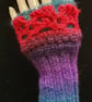 Red wrist warmer gloves - Image 1