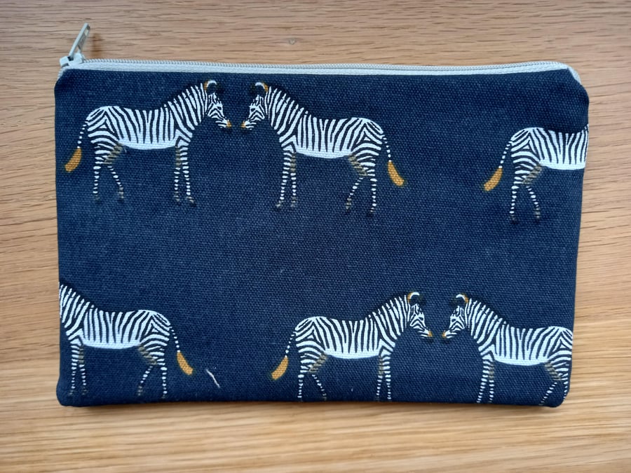 Zebra Storage pouch - ideal gift  make up bag