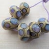 ossa lampwork glass spot beads