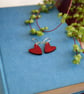 Laser Cut Heart Earrings - Image 1