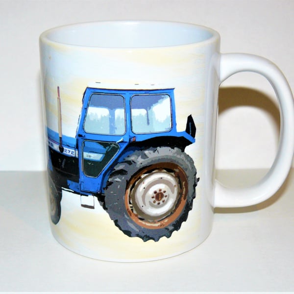 blue tractor ceramic mug leyland 272