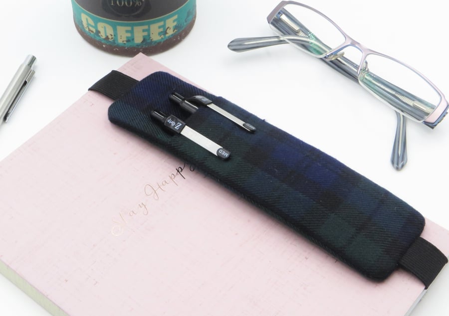 Tartan Pen Holder with Planner Band