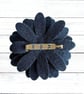 Deep Blue Flower, Daisy Brooch, Flower Badge - Image 2