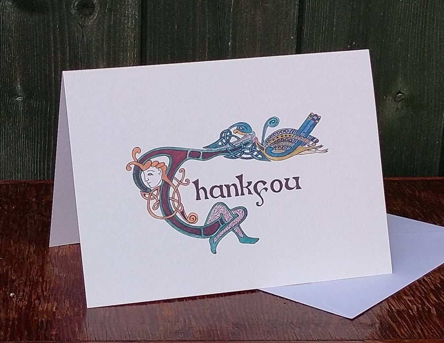 Celtic Artwork Thankyou card
