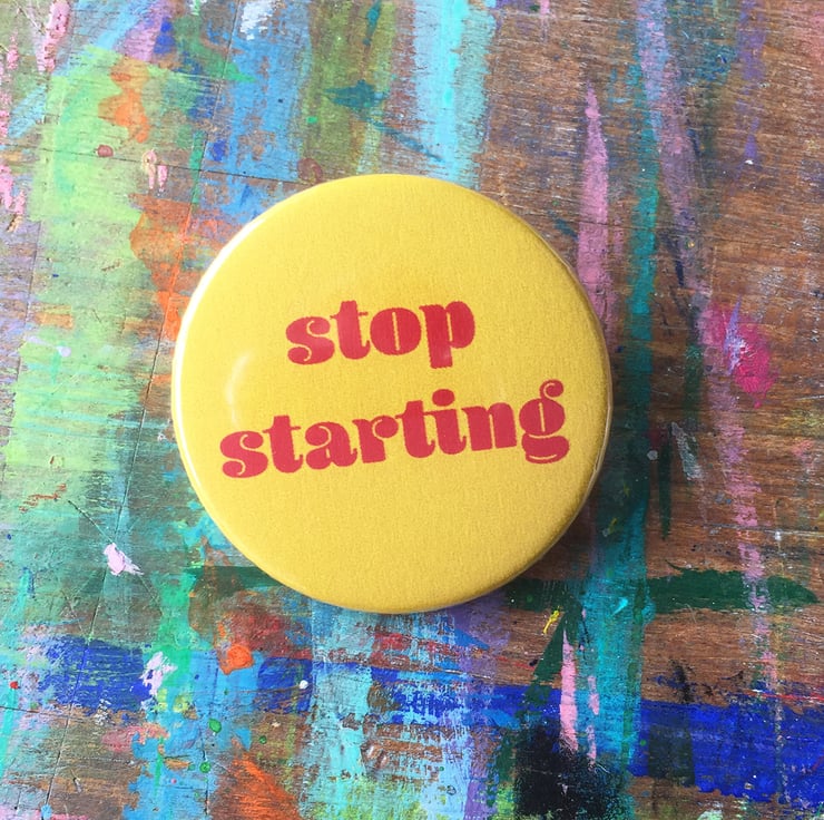 Fun quirky word badges by Jo Brown choose 1 fro... - Folksy