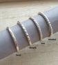 Silver stacking ring, Skinny ring, Minimalist jewellery - Image 2