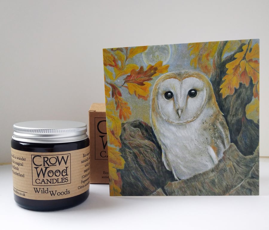 Beautiful Bundle  - Scented candle and Greetings card