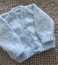 14" Baby Blue V Neck Cardigan