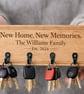 Personalised Wooden Key Holder, New Home Gift, Family Key Hook, Housewarming 