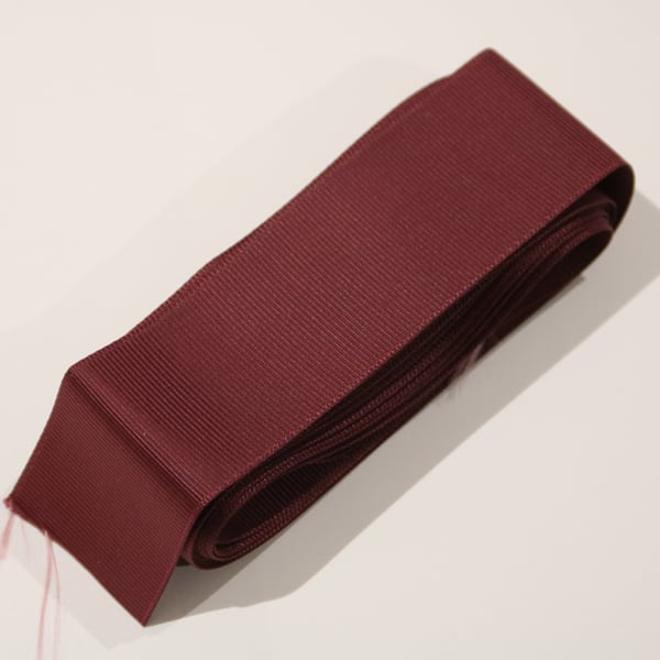 Maroon Grosgrain ribbon, 4cm wide x 3m