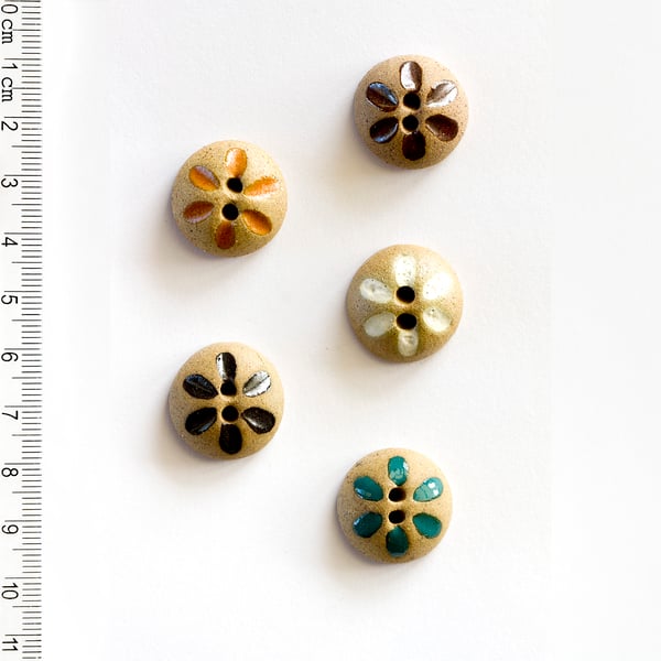 Geometric Groove Buttons, Handmade Button, Coat Button, Statement Button