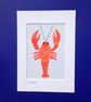 Orange batik 'Lobster' fabric picture - 5x7'' inc mount by CrossParkCrafts - Image 3