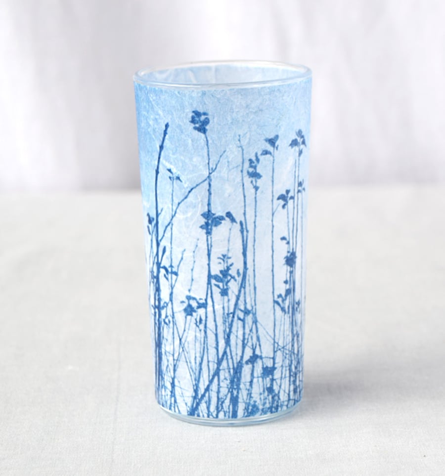 Meadow Cyanotype Vase 