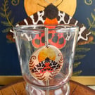 Rose Gold Garden Tiger Moth Pendant 