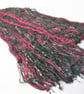 Handwoven Textured Scarf, Loosely Woven, Long Scarf with Fringe 170C - Image 5
