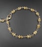 Citrine gold filled handmade gemstone link bracelet : Scorpio Libra gift - Image 4