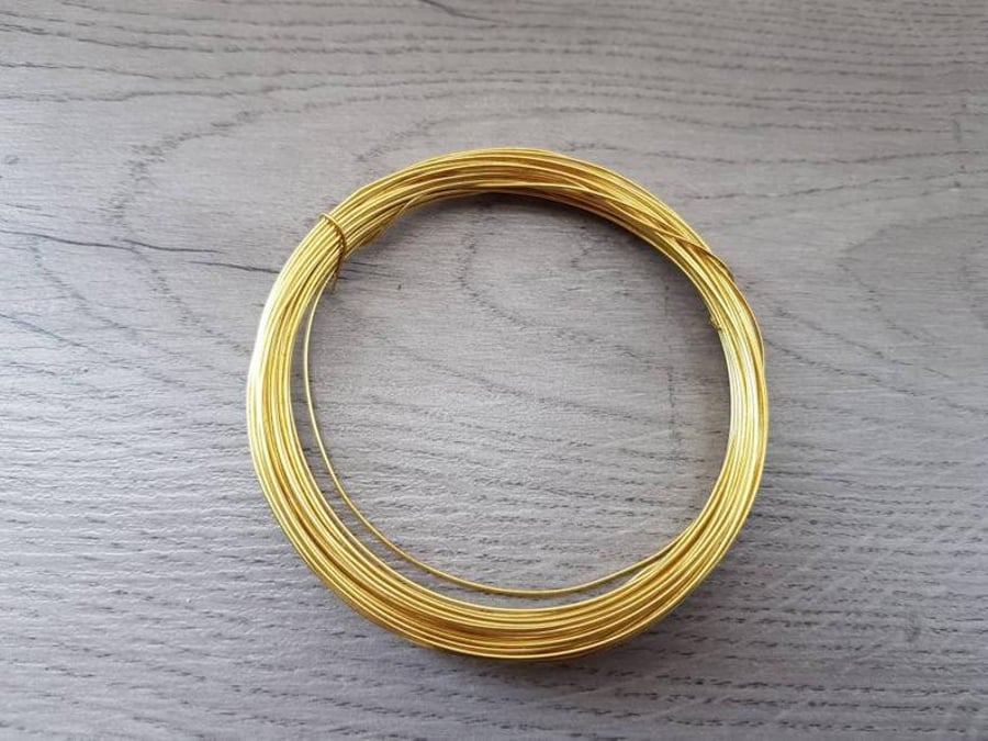 21 Gauge (0.71 mm) Bare Brass Wire - 10 Meters
