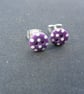 Purple Button Studs - Image 1