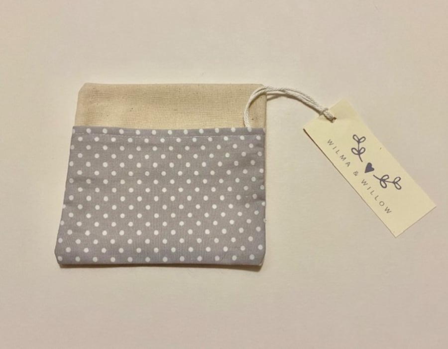 Washable face mask bag- pouch- storage