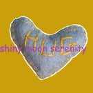 Pocket Hug Small, Felt Light Blue with Yellow stitching