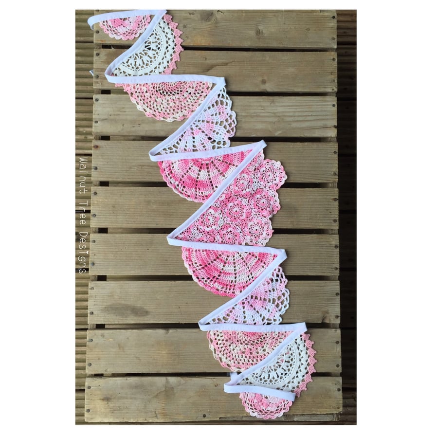 Vintage Doily Bunting