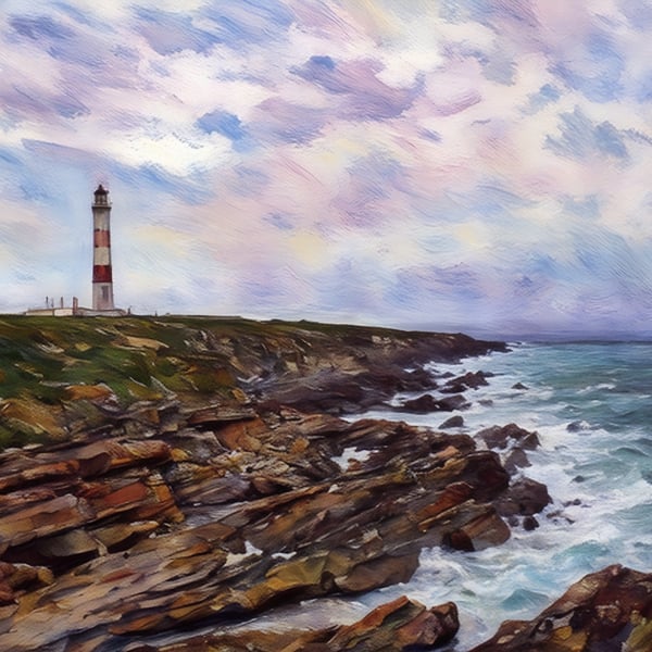 Digital Download of Picture Scottish Lighthouse East Coast 