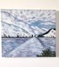 Original Painting of The Pentland Hill's in Winter.   - Image 2
