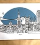 Perfectly Imperfect Bristol Skyline Art Print
